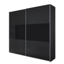 Schwebetürenschrank Loriga | Schwarz