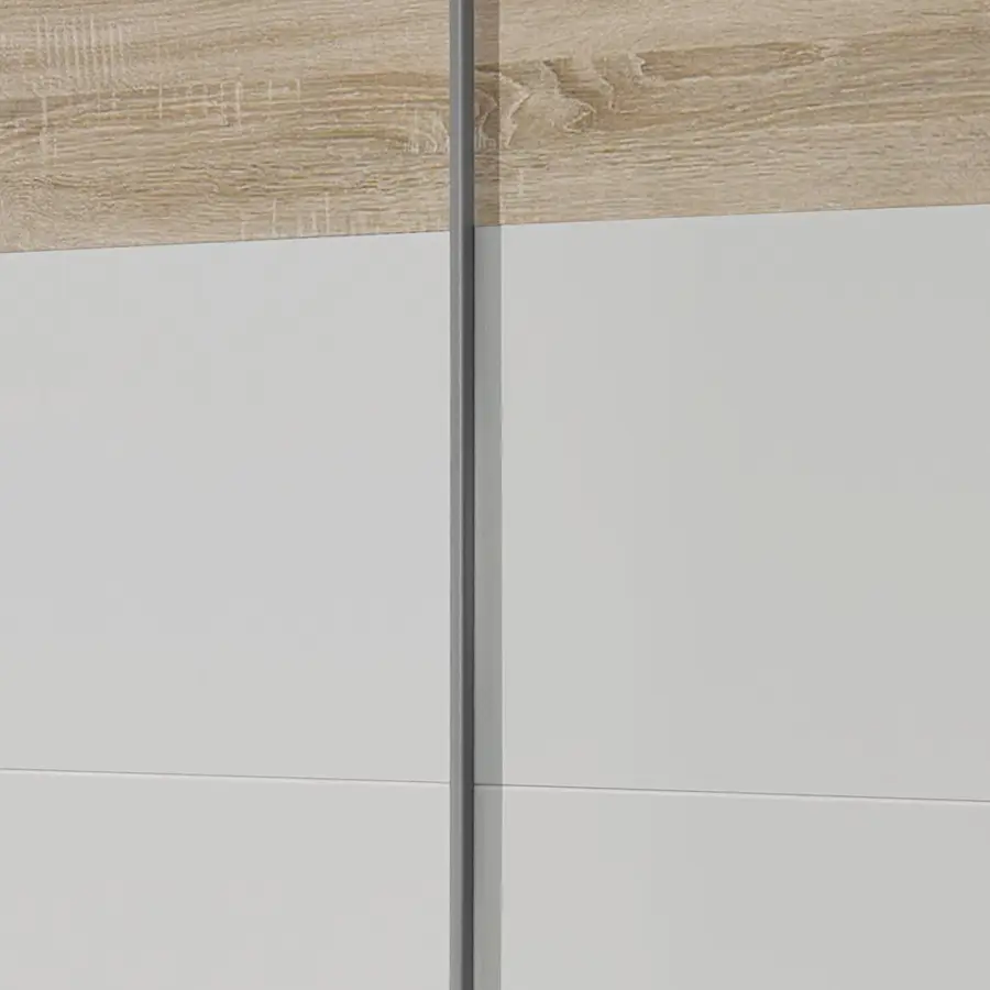 Schwebetürenschrank Quadra | Beige