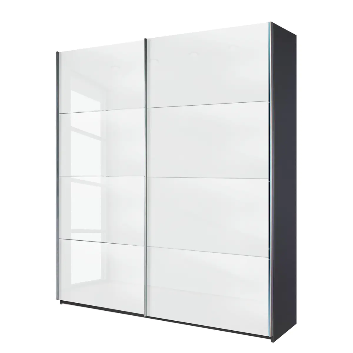 Schwebetürenschrank | Grau