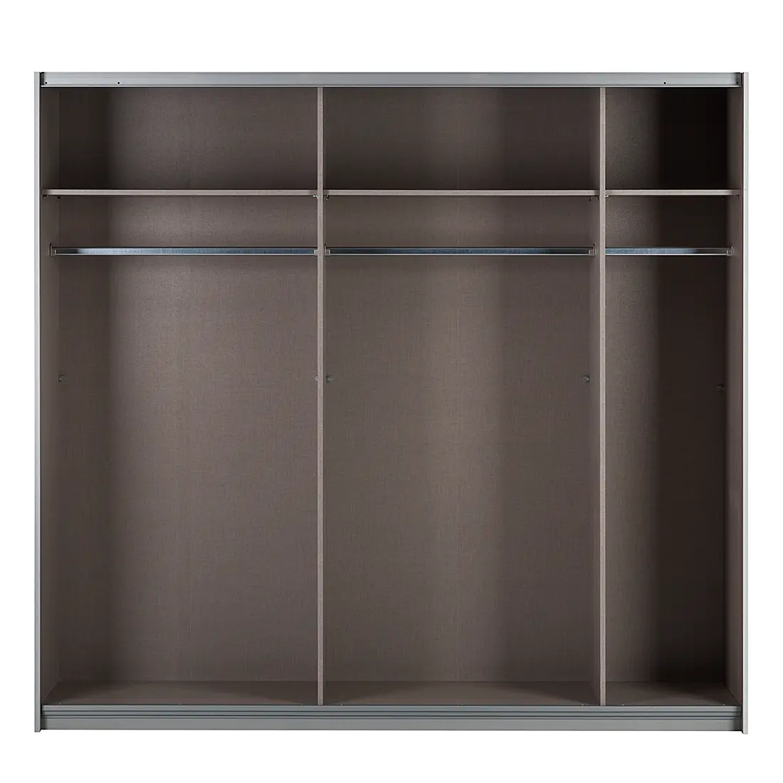 Schwebetürenschrank Quadra | Grau