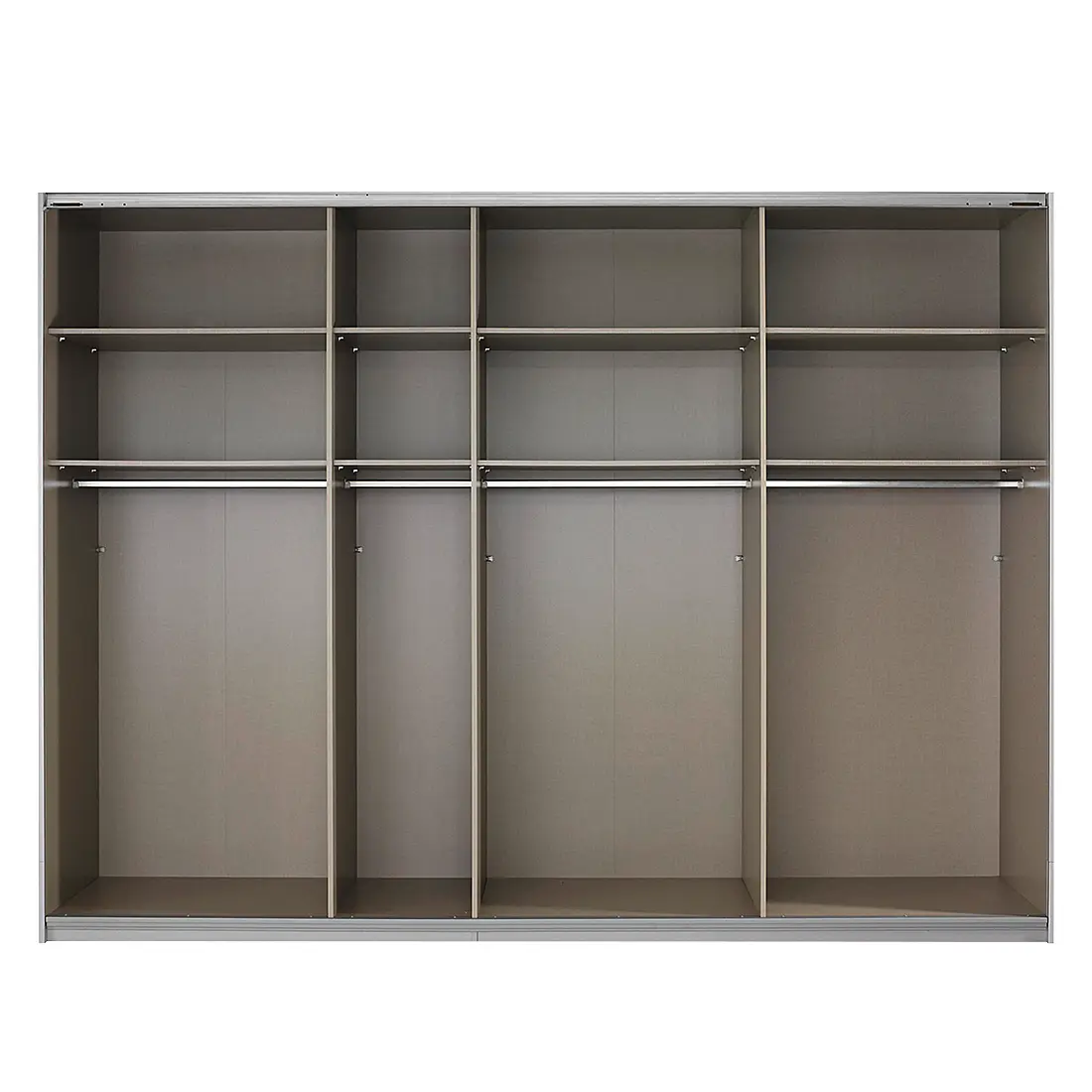 Schwebetürenschrank | Grau