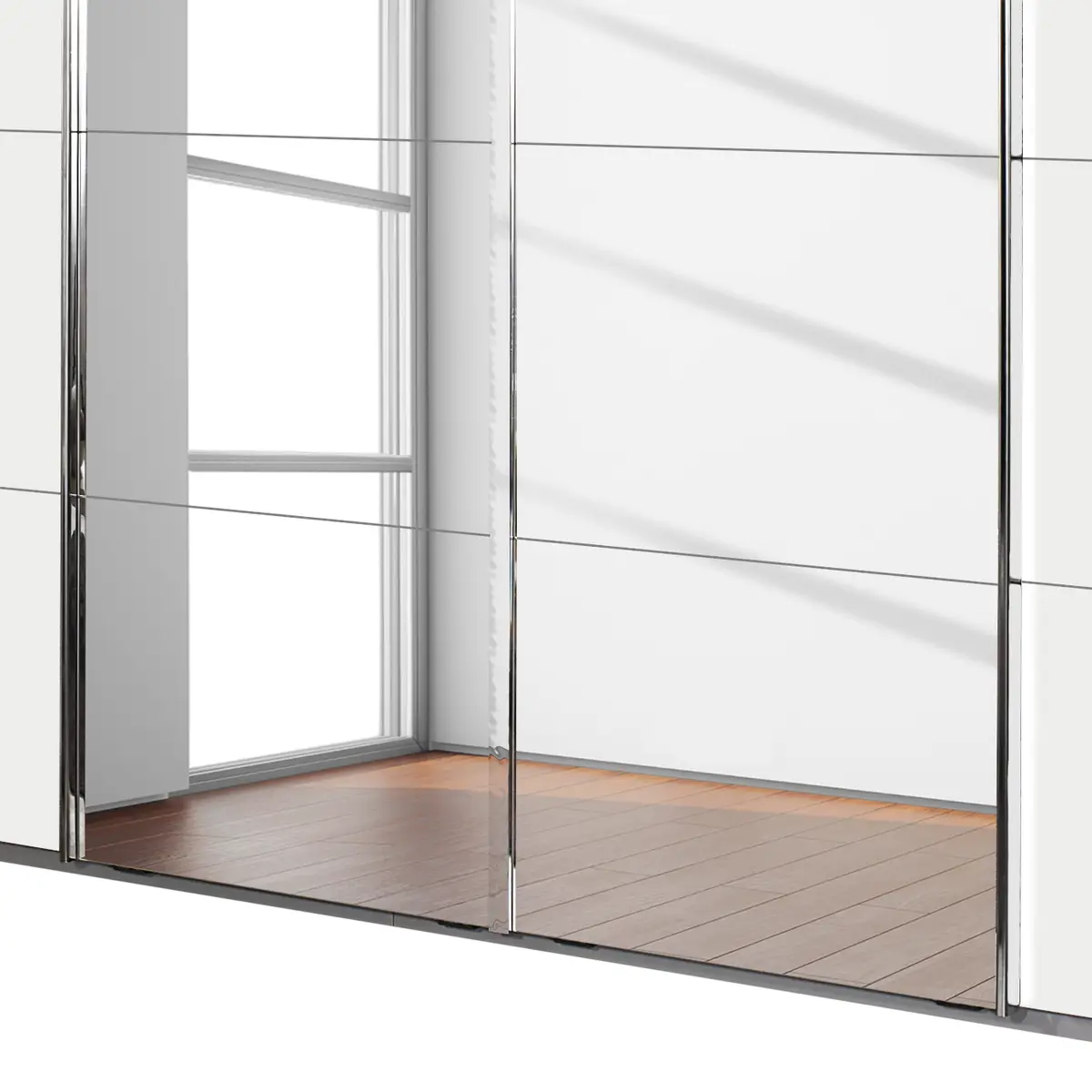 Schwebetürenschrank Syncrono-C | Weiß