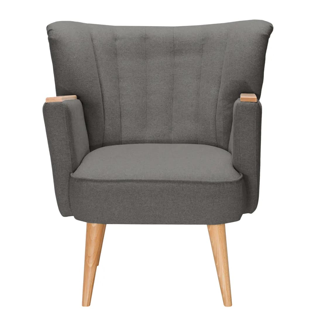 Sessel Filz Grau/Taupe | Grau