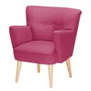 Sessel mit Armlehnen Violett/Fuchsia Webstoff Hanabi