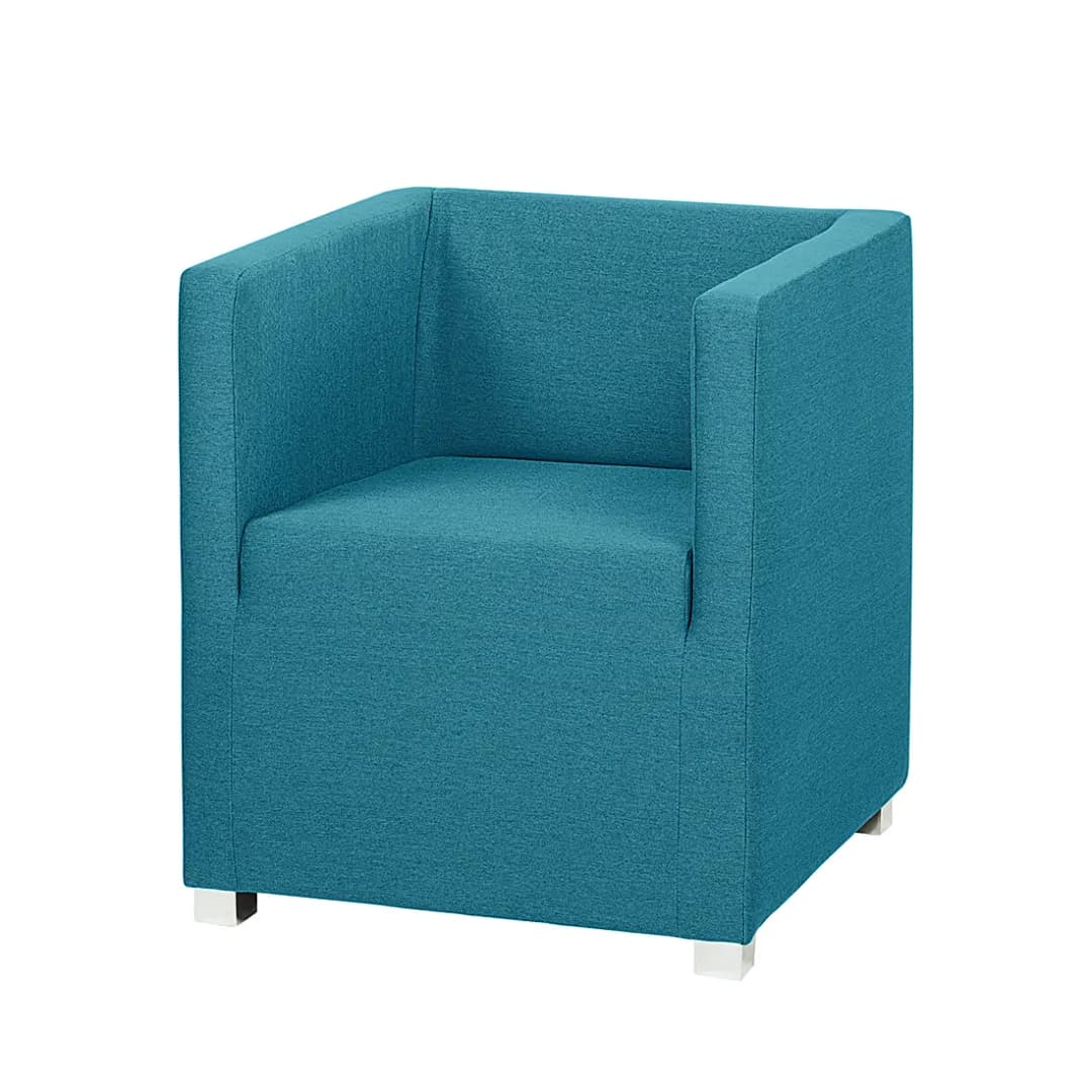 Cocktailsessel Türkis Webstoff Baca | Türkis