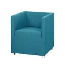 Cocktailsessel Türkis Webstoff Baca | Türkis