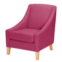 Sessel Gin Gin Filz Pink/Himbeere Webstoff | Rot