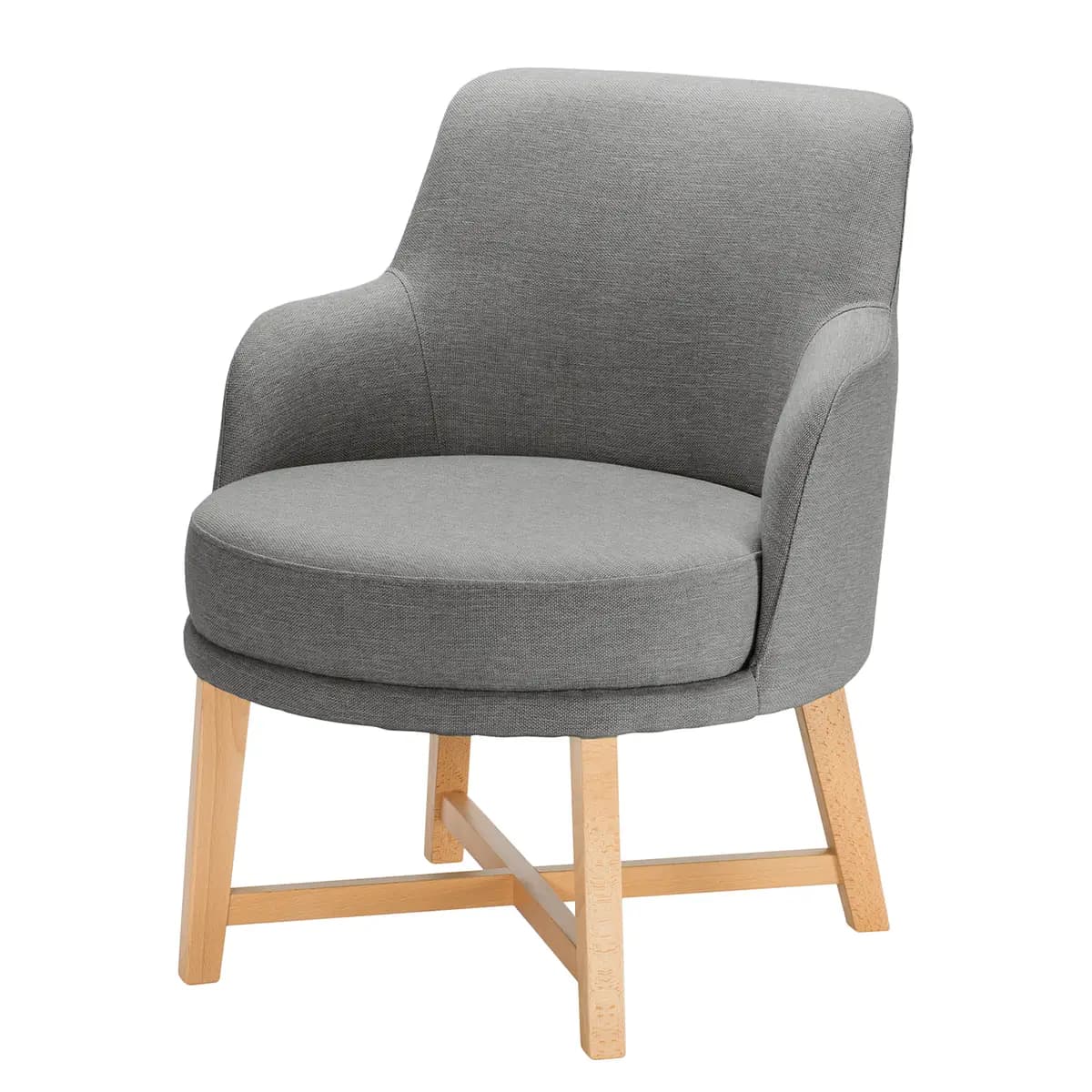 Sessel Siabu Grau/Grau Webstoff | Grau