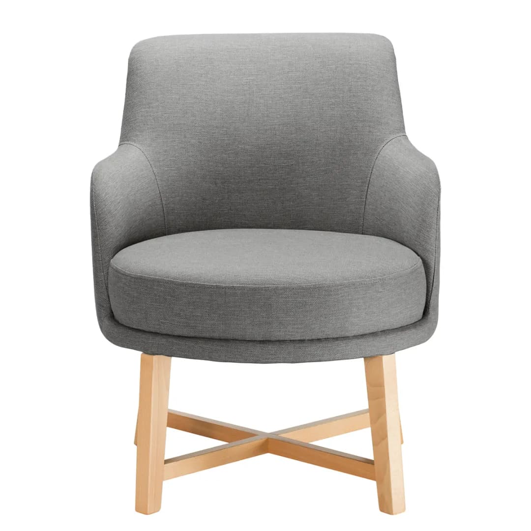 Sessel Siabu Grau/Grau Webstoff | Grau