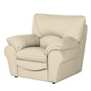 Sessel Echtleder Grau/Taupe | Grau