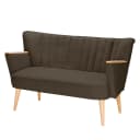 Sofa 2-Sitzer Filz | Braun