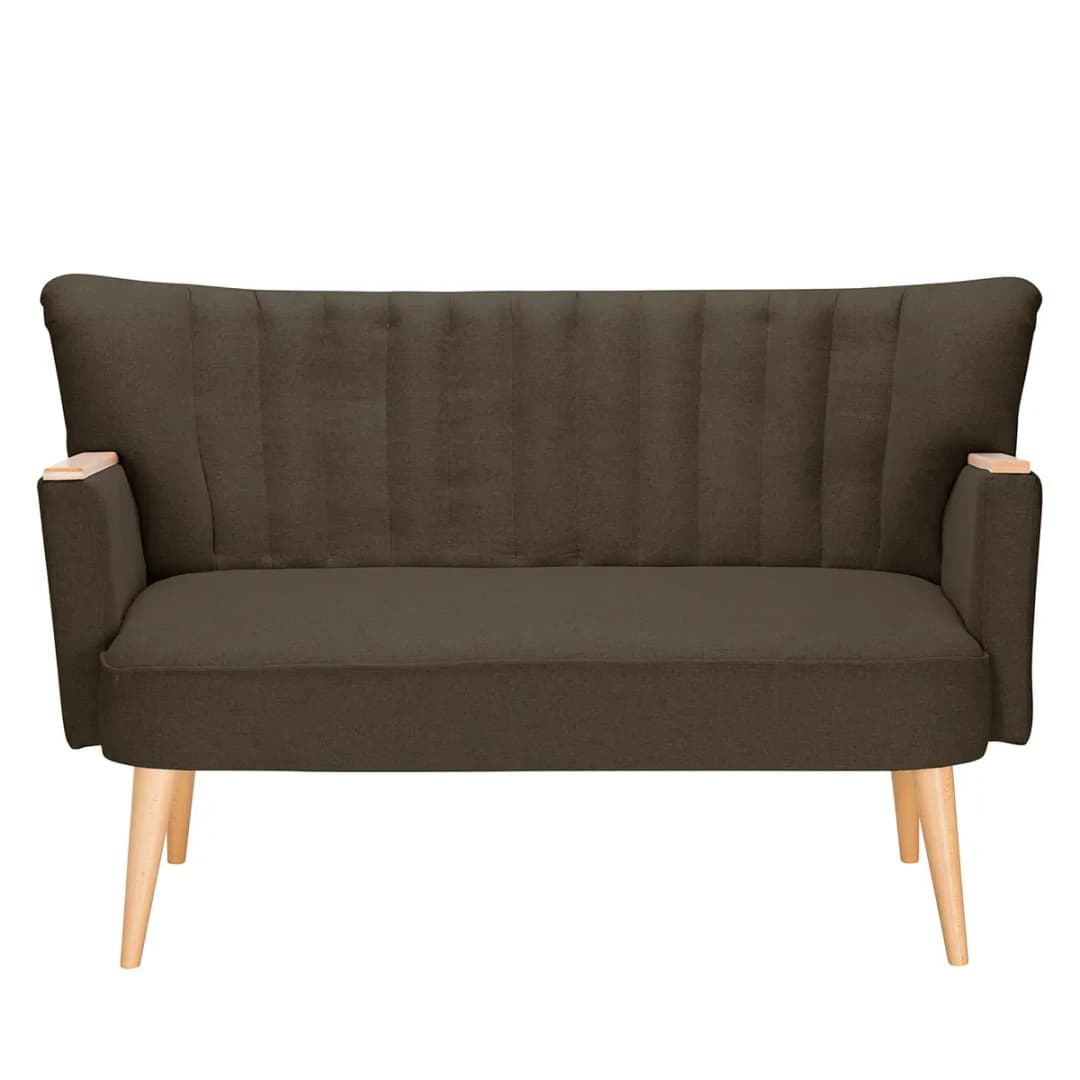Sofa 2-Sitzer Filz | Braun