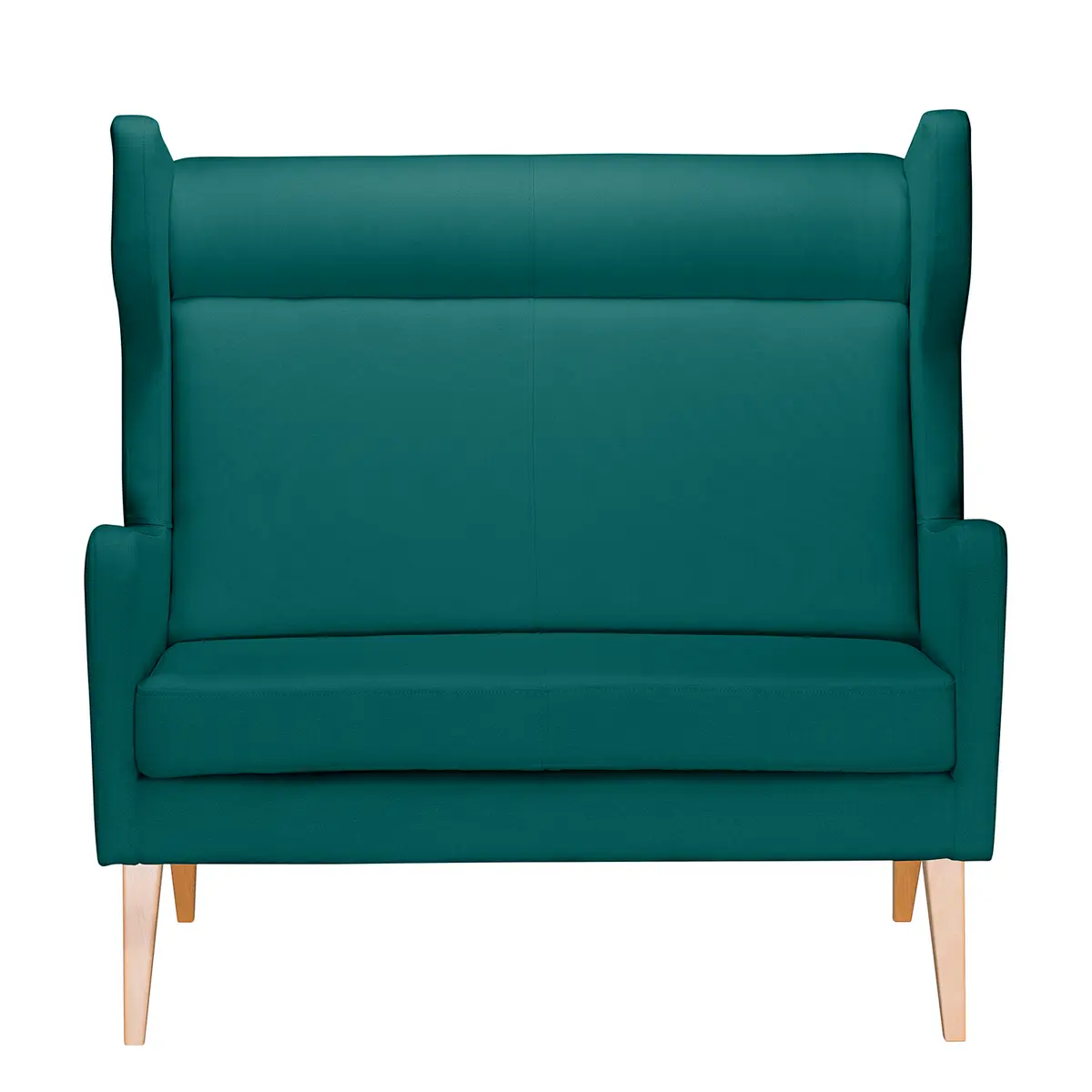 Sofa 2-Sitzer Strukturstoff Blau/Petrol | Blau