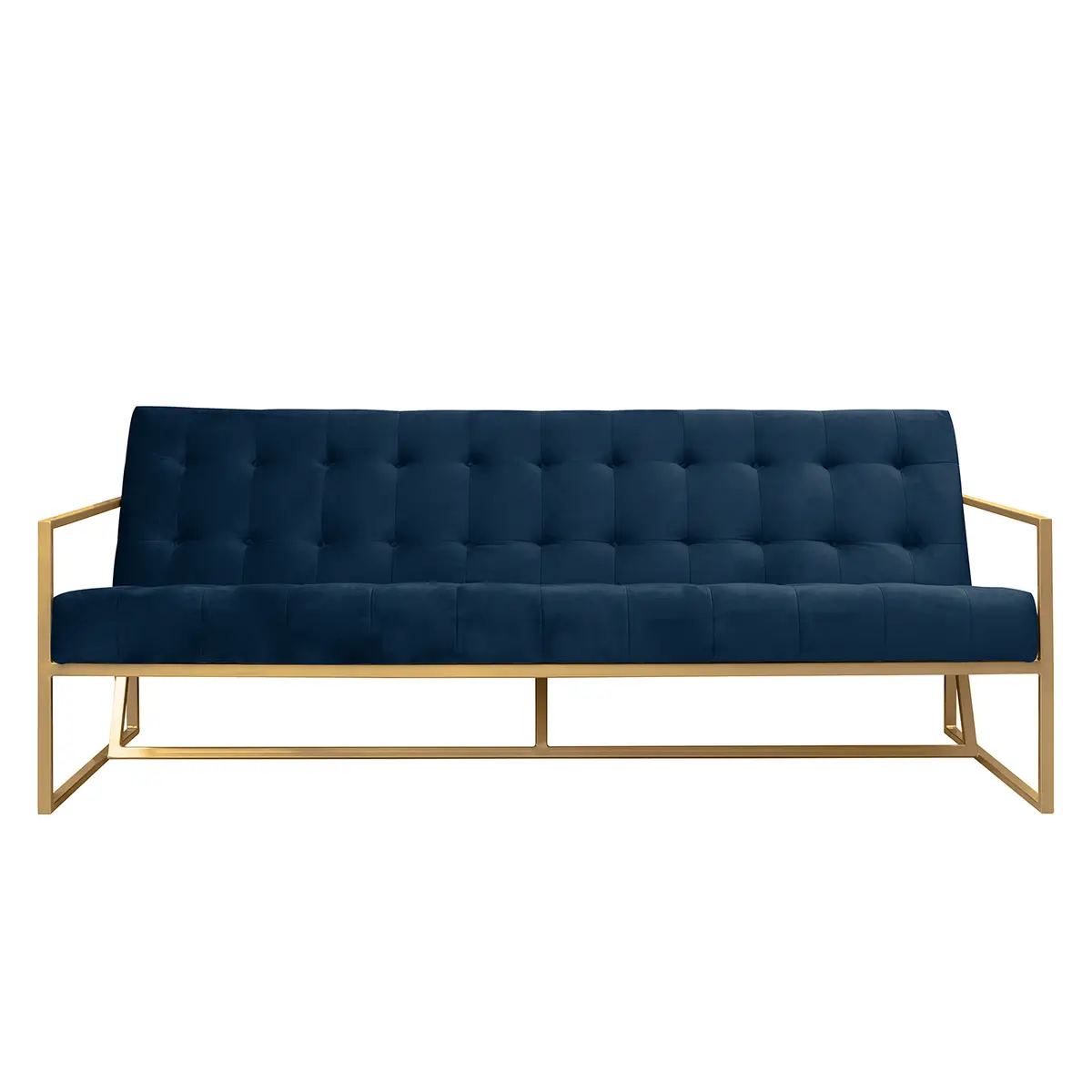 Sofa II Microfaser 3-Sitzer Blau/Marineblau Webstoff | Blau