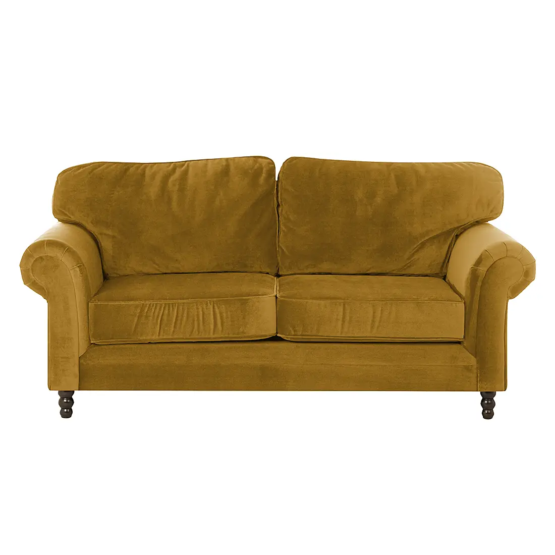 Sofa 3-Sitzer Samt Gelb/Senfgelb | Gelb