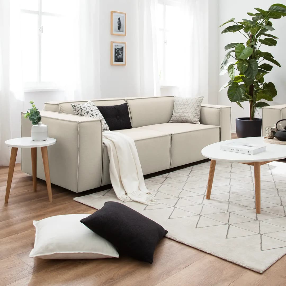 2,5-Sitzer Sofa Osta | Weiß