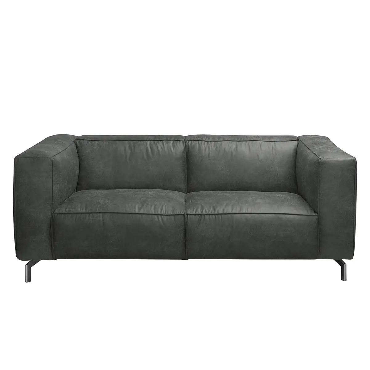 Polstergarnitur 3-2 Grau/Dunkelgrau Webstoff Industrial | Grau