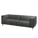 Sofa 3-Sitzer Antiklederlook Grau | Grau