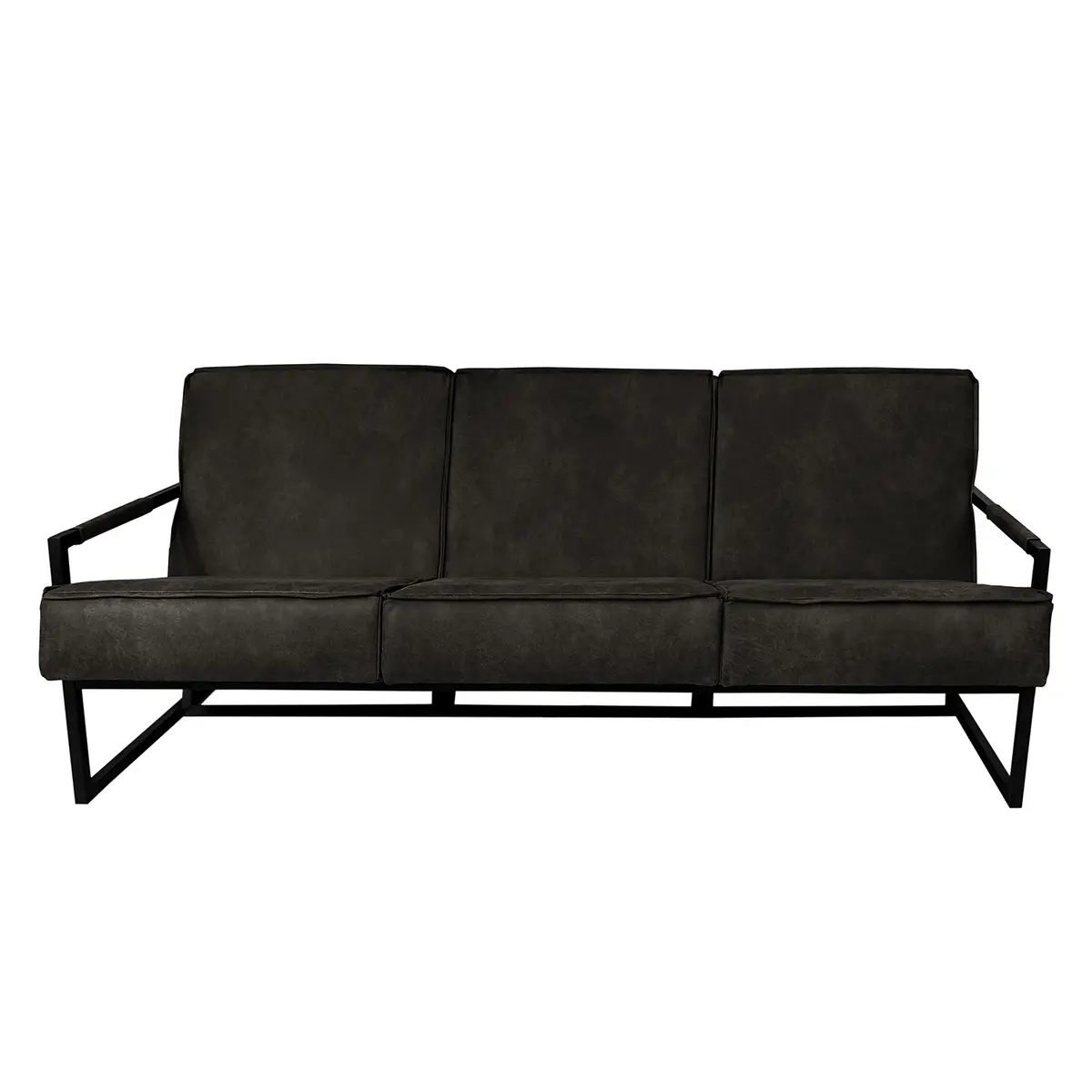 Polstergarnitur Rhode 3-2-1 Grau/Basalt Webstoff Industrial