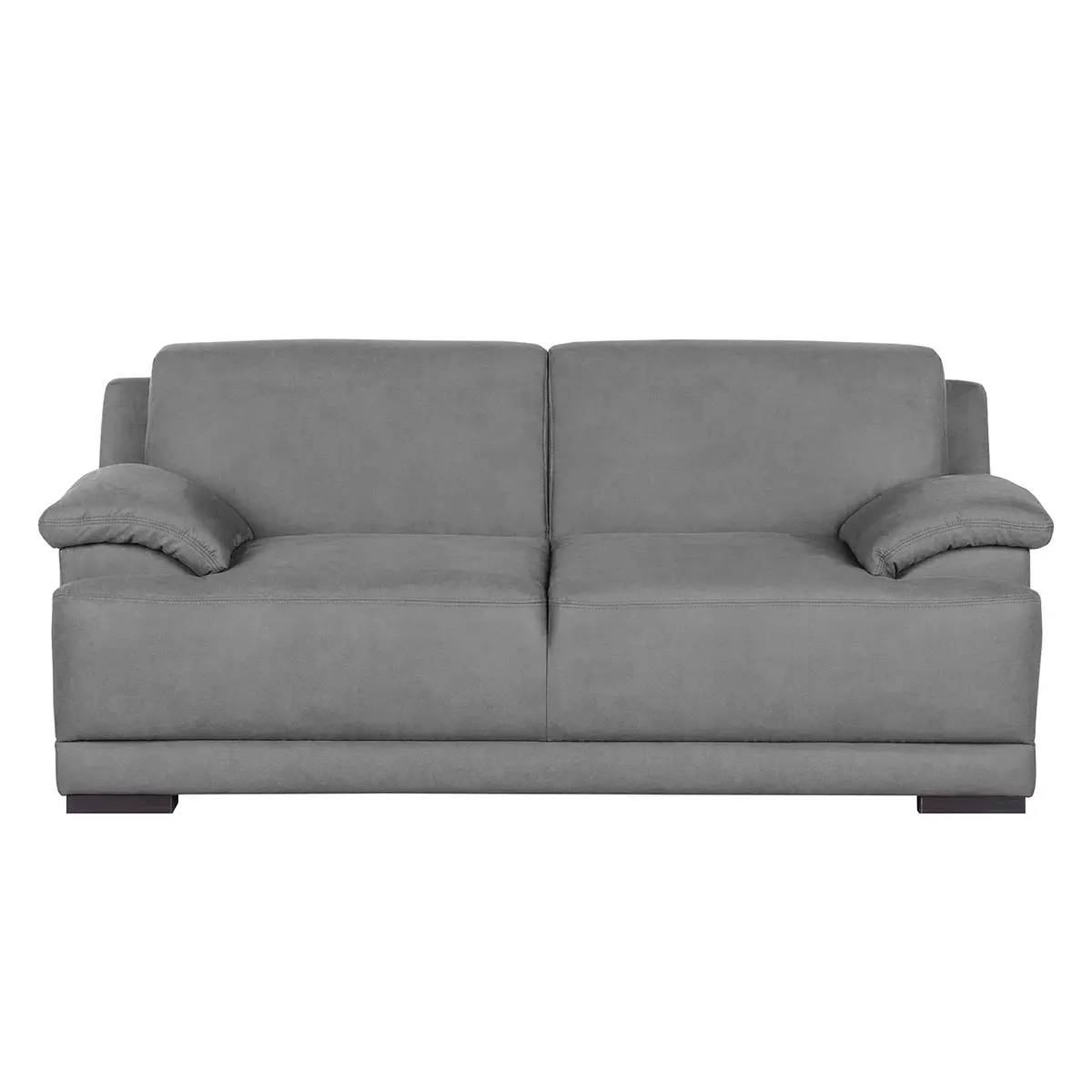 2-Sitzer Sofa Grau Microfaser Bice | Grau