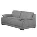 2-Sitzer Sofa Grau Microfaser Bice | Grau