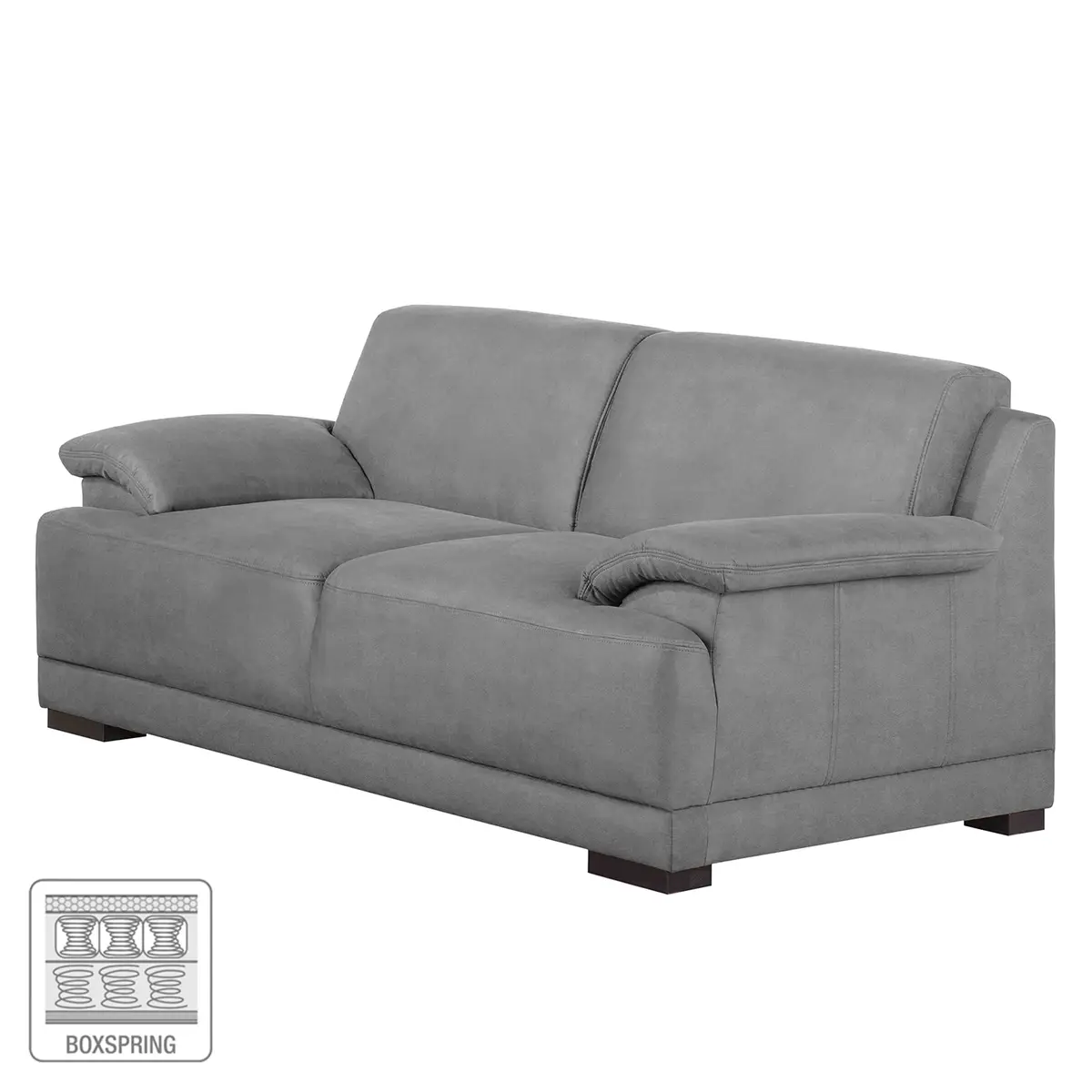 2-Sitzer Sofa Grau Microfaser Bice | Grau