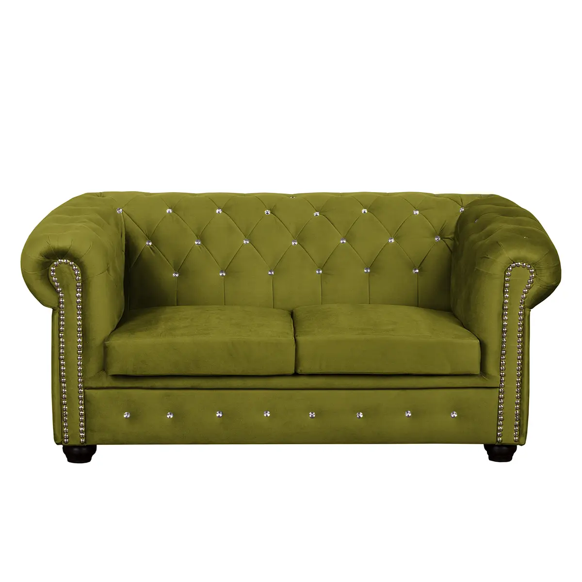 home24 Sofa I 2-Sitzer | Grün