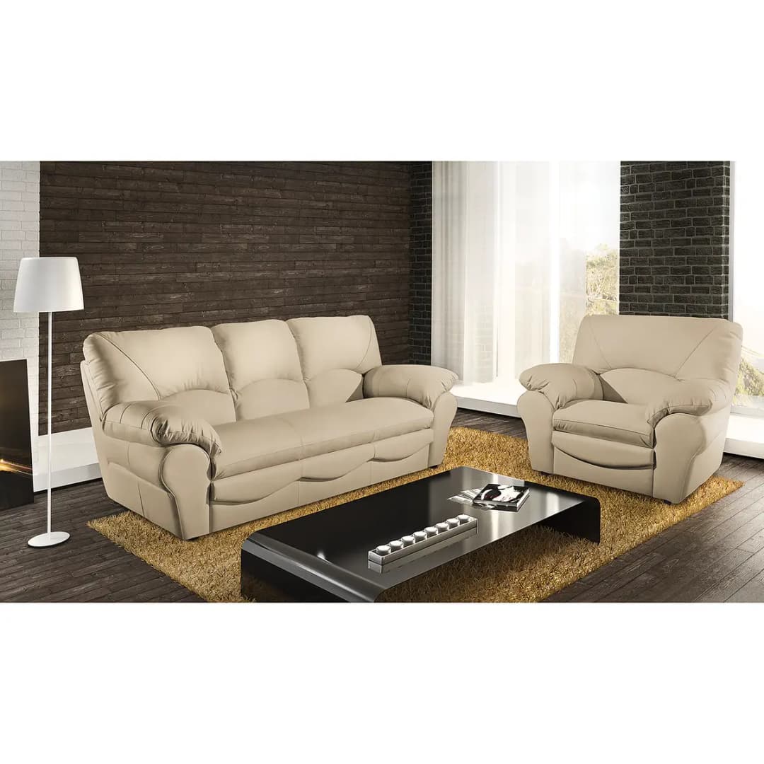 Sessel Echtleder Mabel | Beige