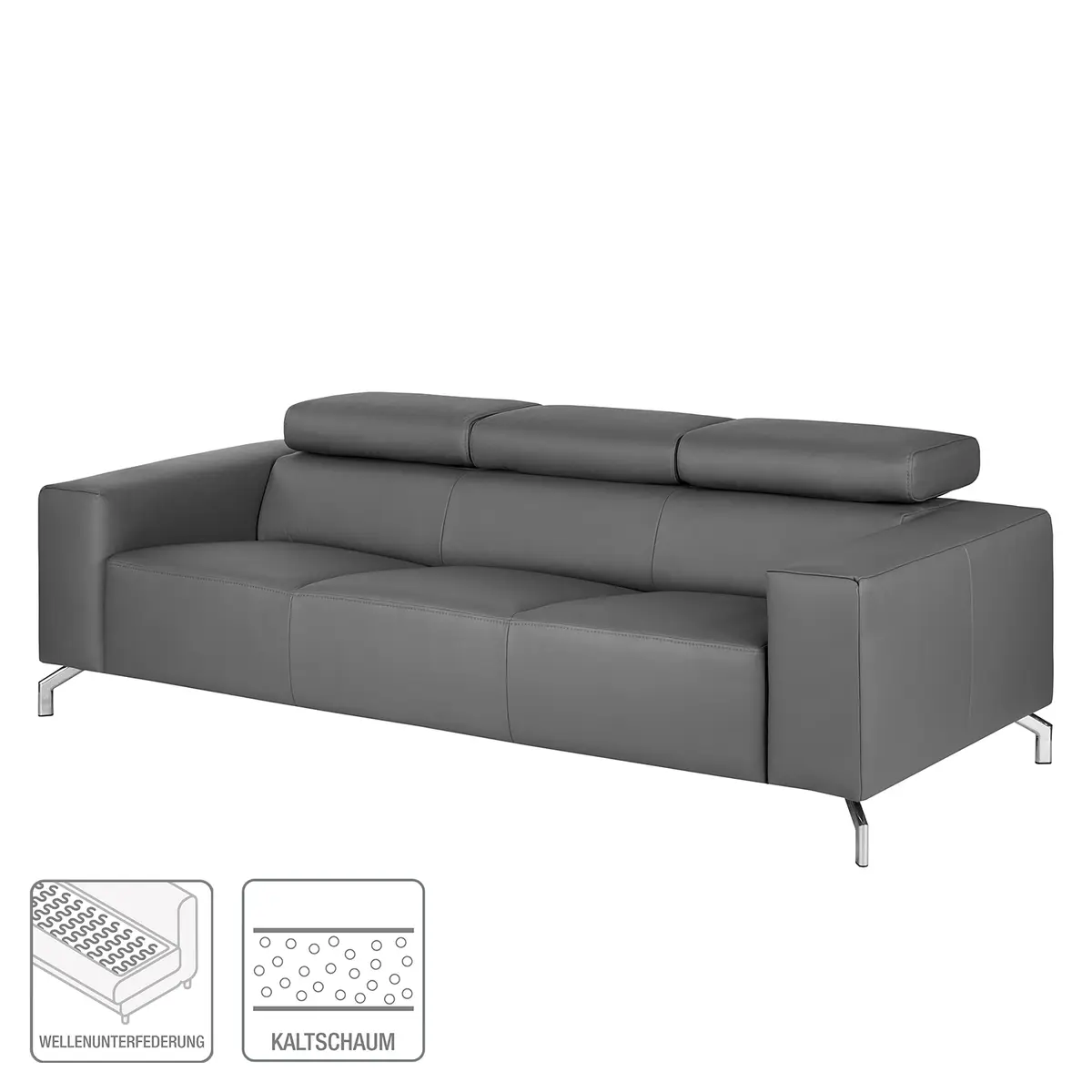 Sofa Varberg I 3-Sitzer | Grau