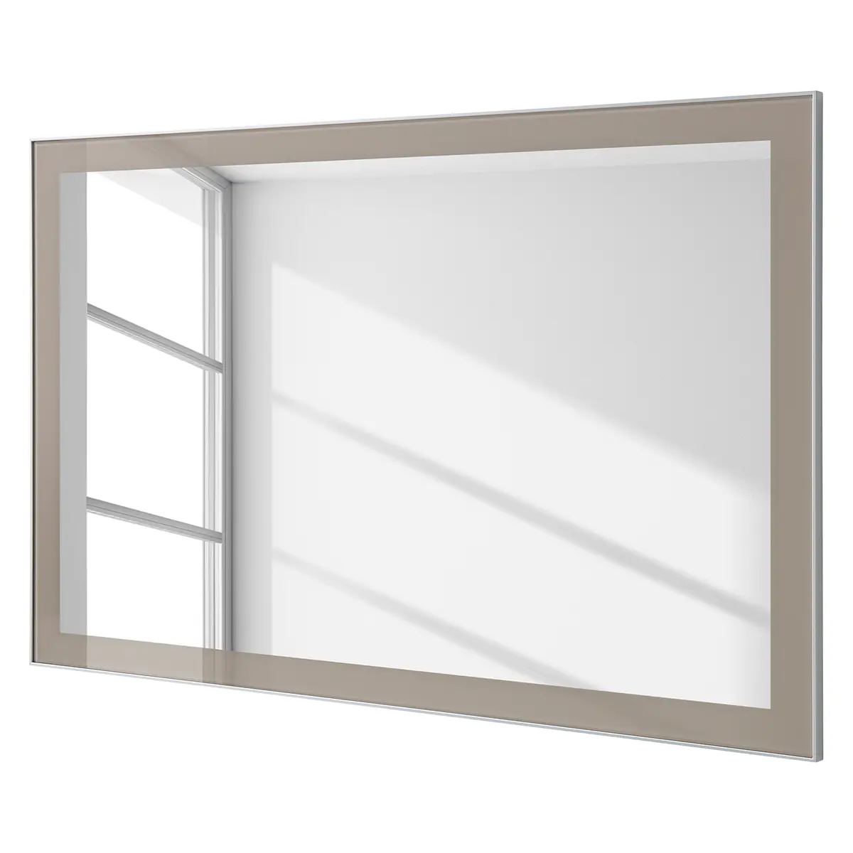 Spiegel 120 x 77cm Grau/Taupe | Grau