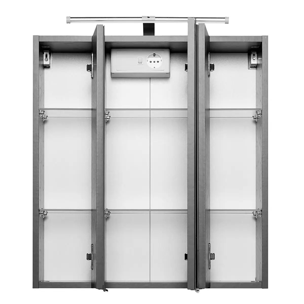 Spiegelschrank 60cm Grau/Graphit | Grau
