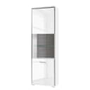 Standvitrine Arco | Grau