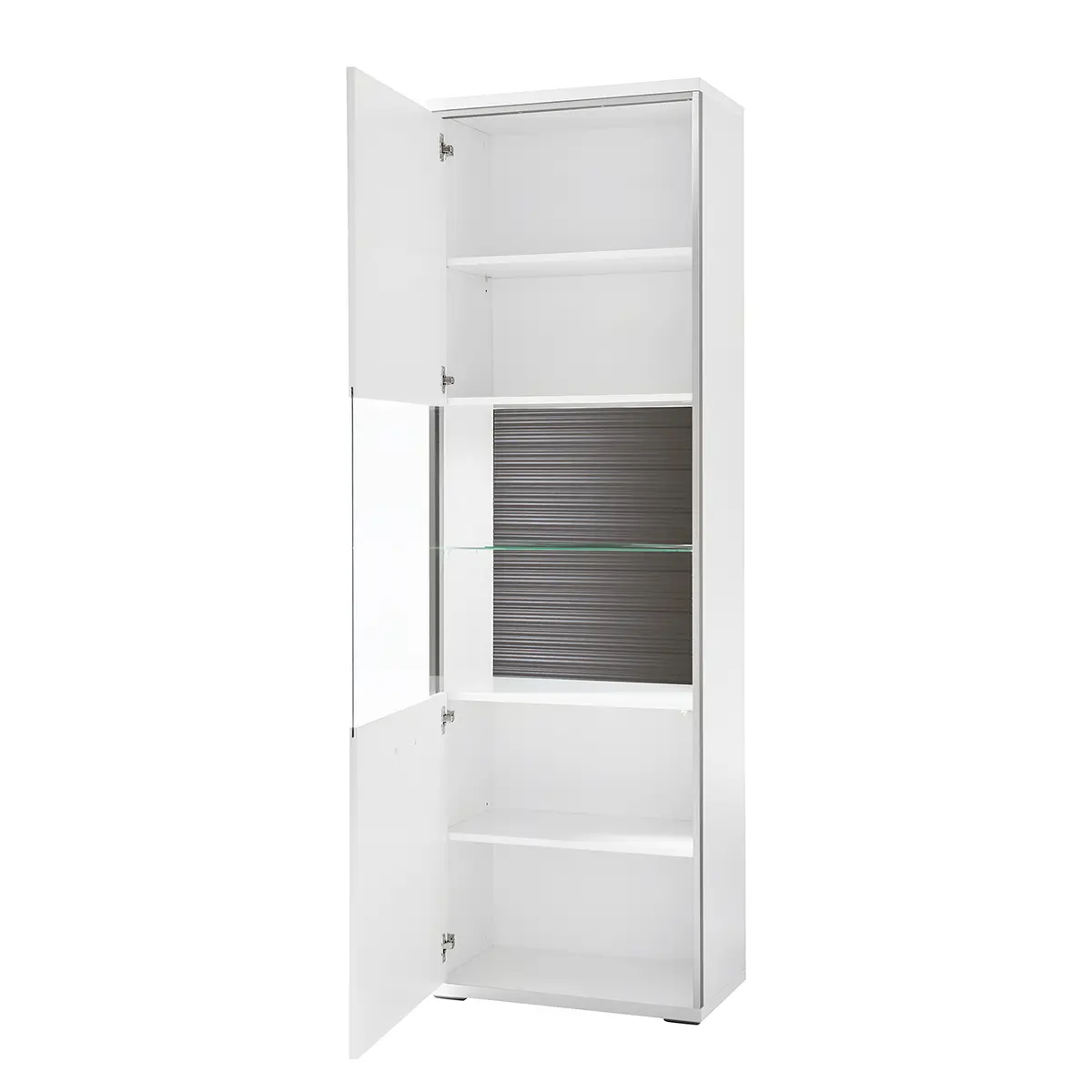 Standvitrine Arco | Grau