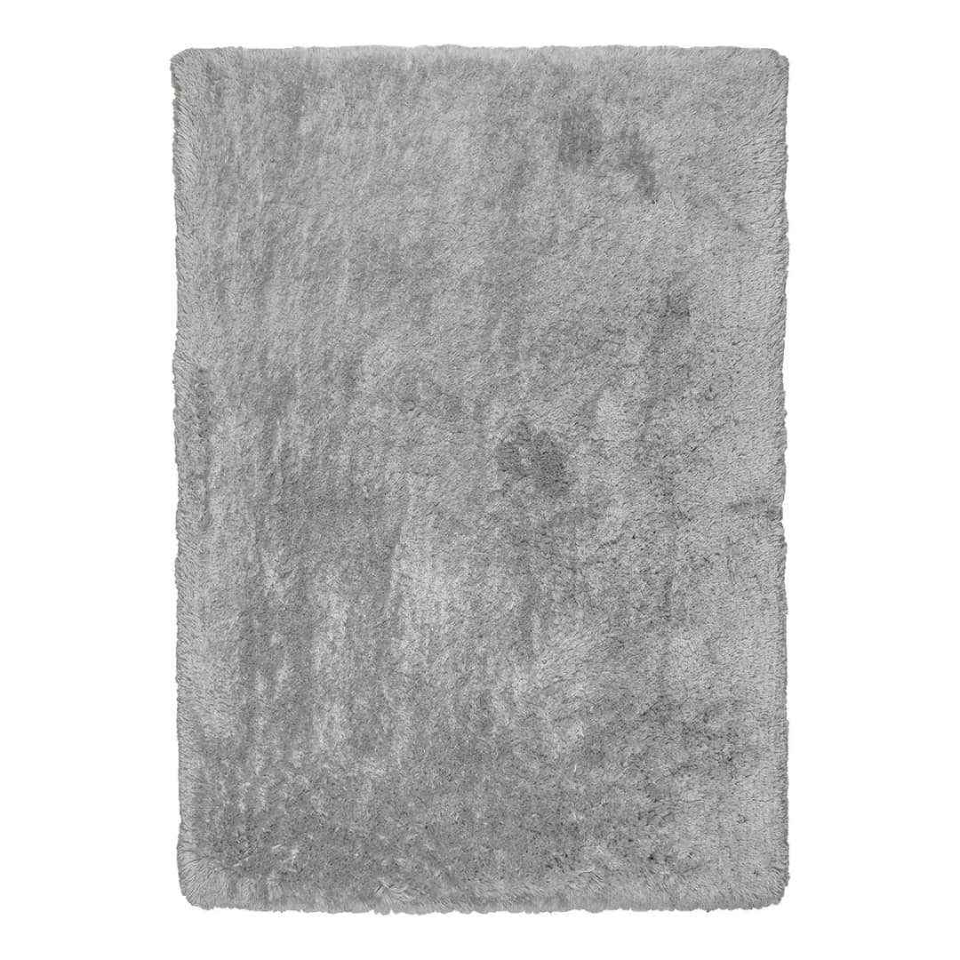 Tom Tailor Teppich Flocatic Uni handgetuftet 120 x 180 cm Grau | Grau