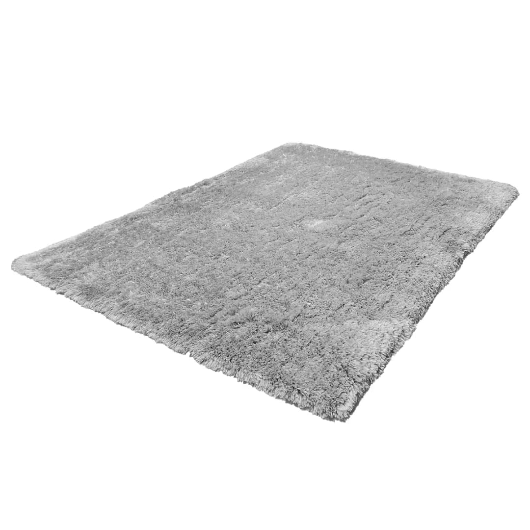 Tom Tailor Teppich Flocatic Uni handgetuftet 120 x 180 cm Grau | Grau