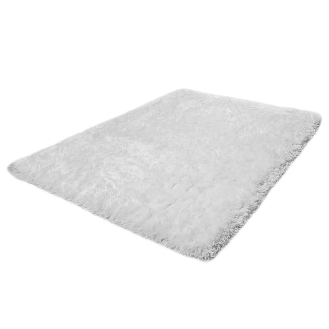 Teppich Flocatic Uni | Weiß