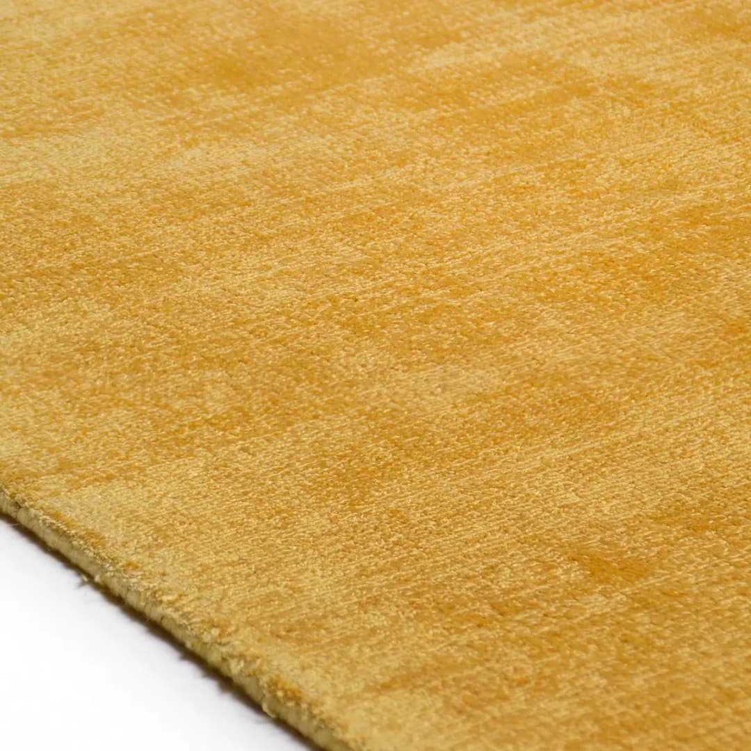 Teppich Shine Uni | Gelb