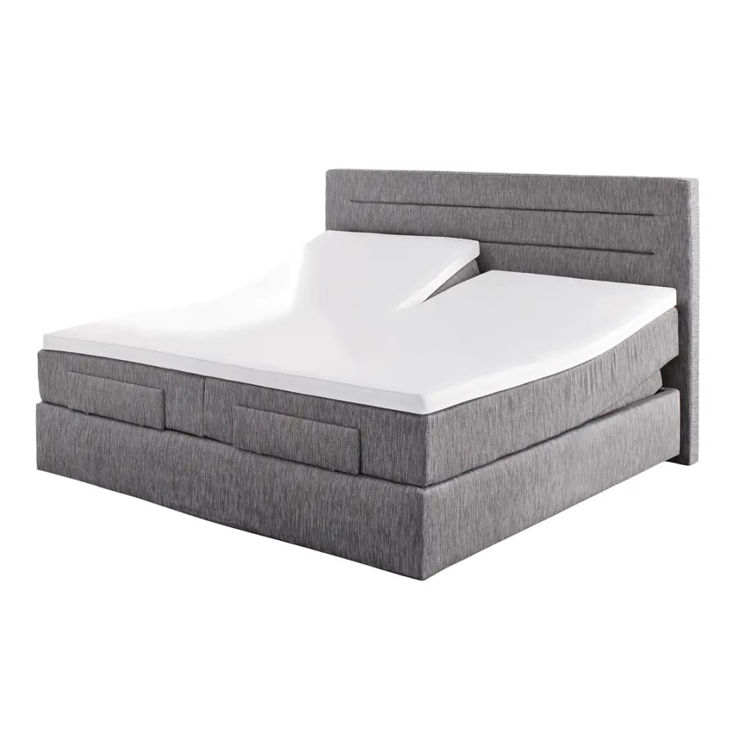 Split-Topper-Spannbetttuch Capaci | Grau