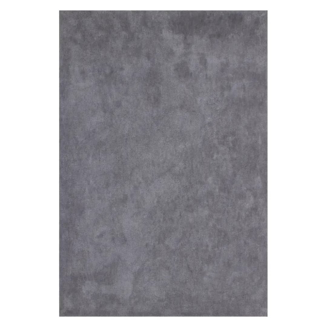 Teppich Velvet Ø 80cm Grau Silber | Grau