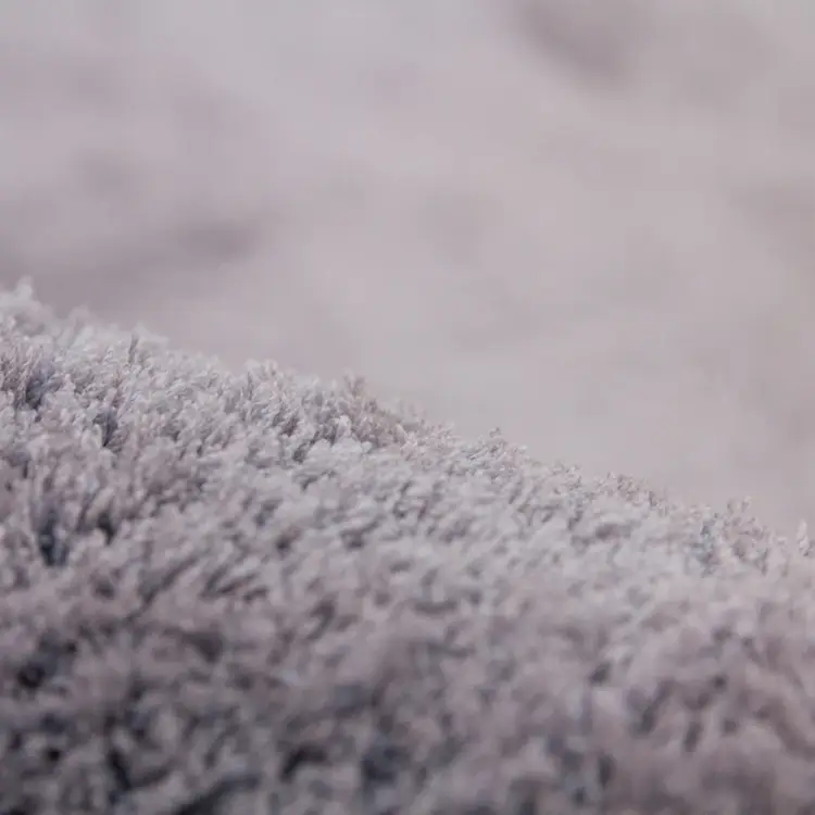 Teppich Velvet Ø 80cm Grau Silber | Grau