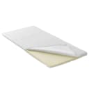 Viscoschaum-Topper 200 x 200cm Webstoff Weiß | Weiß
