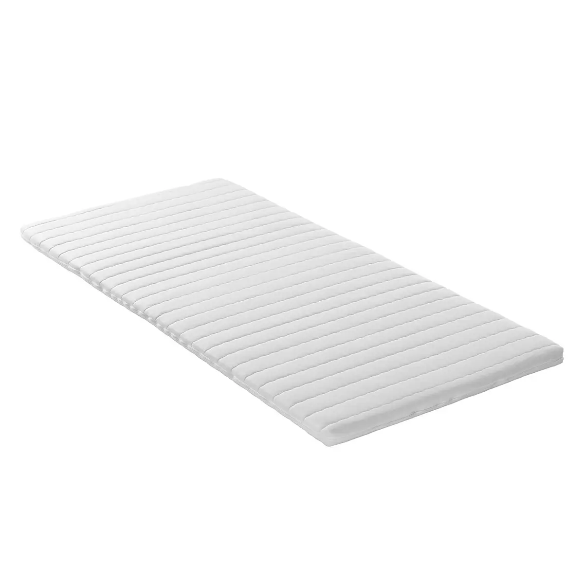 Viscoschaum-Topper 200 x 200cm Webstoff Weiß | Weiß