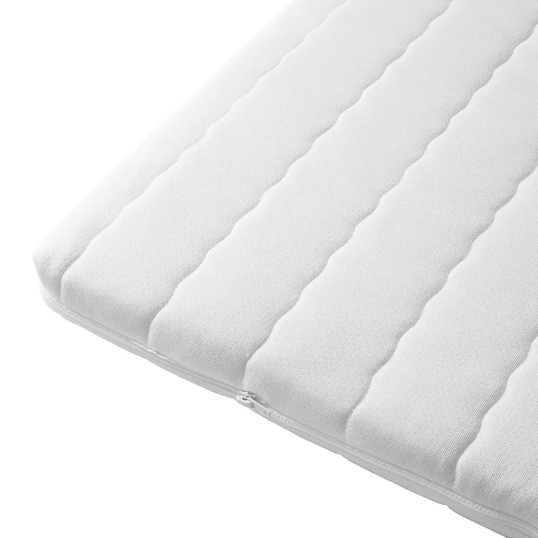 Viscoschaum-Topper 200 x 200cm Webstoff Weiß | Weiß