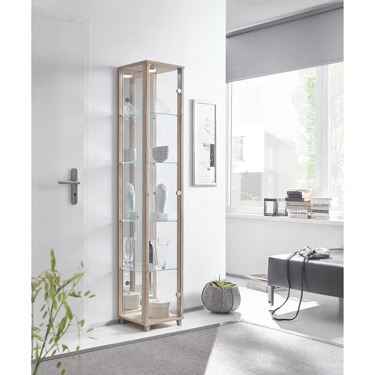 Standvitrine Exhibit I | Holztöne