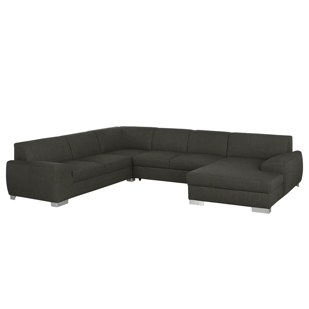 Wohnlandschaft Grau Webstoff | Grau