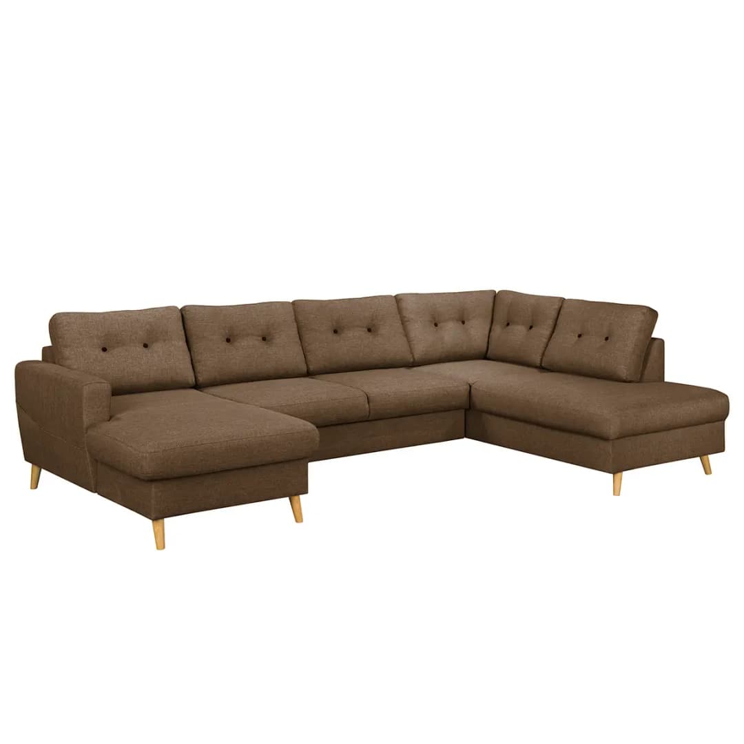 home24 Wohnlandschaft Luba | Braun