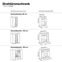Drehtürenschrank Nuevo | Weiß