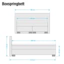 Boxspringbett Loimaa | Grau