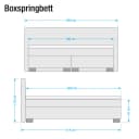 Boxspringbett Loimaa | Schwarz