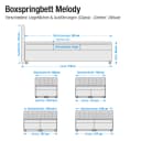 Boxspringbett Melody 180 x 200cm | Braun